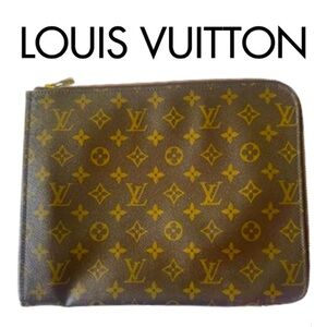 Louis Vuitton Monogram Canvas Poche iPad or Document Case